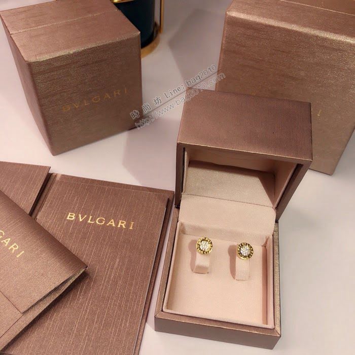 Bvlgari飾品 寶格麗經典情侶款滿鑽耳釘  zgbq3249